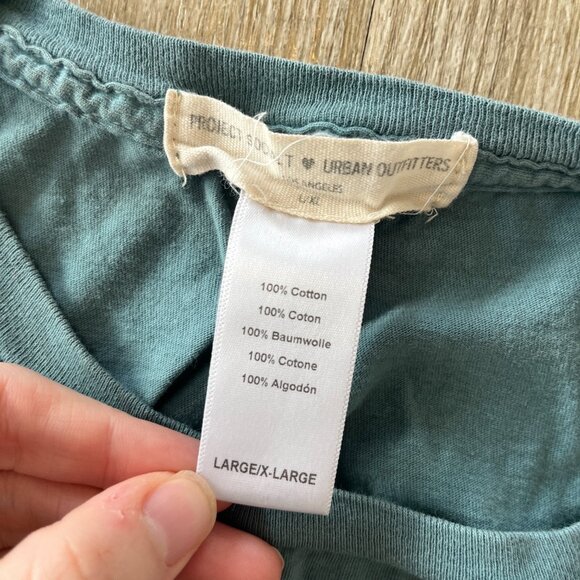 Womens Project Social T Urban Outfitters Blue Mushroom Tshirt - L/XL - Picture 5 of 5